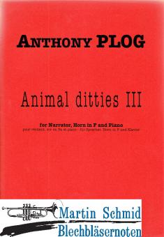 Animal ditties III (Sprecher.Klavier) 