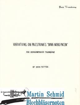 Variations on Palestrinas Dona Nobis Pacem 