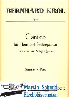 Cantico solenne op.44 (Hr.Streichquartett) Stimmen 