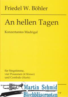 An hellen Tagen (Sopran.4Pos/Hr.Cembalo/Harfe) 