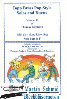 Topp Brass Pop Style Solos and Duets Vol. 2 (Hr in F) 