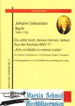 Arie aus Kantate BWV 77 "Ach, es bleibt in meiner Liebe" (Alt.Trp.Bc) 