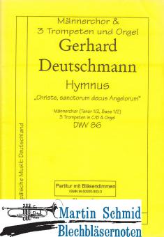 Hymnus (Männerchor.3Trp.Orgel) (Partitur + Bläserstimmen) 