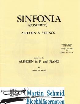 Sinfonia (Concerto) für Alphorn und Streicher KA (Alphorn in F) 