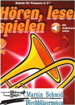 Hören, lesen & spielen Band 2 (Baßschlüssel) (Buch + Online-Audio) 