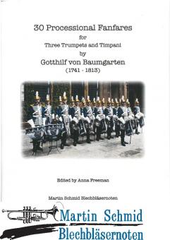 30 Processional Fanfares (3Trp.Pk) (Neuheit Trompete) 