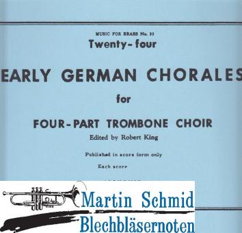 24 Early German Chorales 