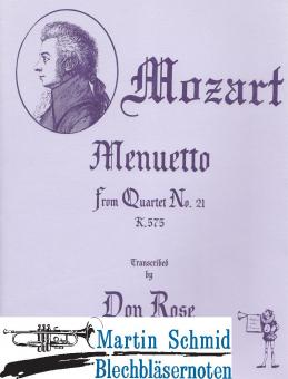 Menuetto from "Quartett No. XXI" 