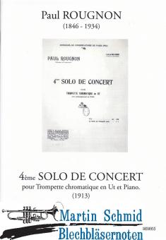 4ème Solo pour Trompette chromatique et Piano (1913)/Trp in C/Bb) 