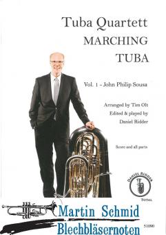 Tuba Quarett Marching Tuba - Vol.1 - John Philip Sousa (000.22) (Neuheit Euphonium)(Neuheit Tuba) 