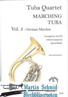 Tuba Quartet - Marching Tuba - Vol.3 - German Marches (Neuheit Tuba) 