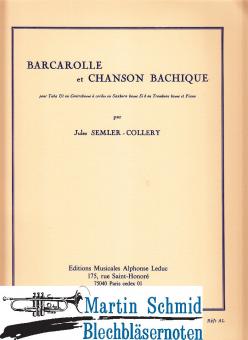 Barcarolle et chanson bachique 