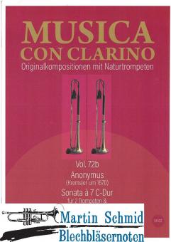 Sonata à 7 C-Dur (2Trompeten.2Violinen.3Violen.Bc) (Collection Arne Thielemann) (Neuheit Trompete) 