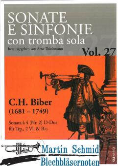 Sonata a 4 (Nr.2) D-Dur (Trompete.2Violinen.Bc) 