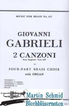 2 Canzoni (Septimi toni 1&2) (211;202;121.Orgel) 