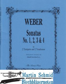 Sonatas 1-4 (Originalwerke für Naturtrompeten) (2 C/DTrp + 2 Pos) 