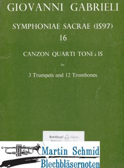 1597 Canzon Quarti Toni (3Trp.12Pos)  (Musica Rara Antiquarisch) 