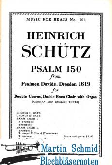 Psalm 150 (Chor 1:SATB.301; Chor 2:SATB.202;112) Partitur 