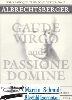 Gaude Virgo/Aria De Passione Domine (Alt.Pos.Bc) 