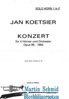 Konzert op.95 für 4 Hörner und Streichorchester (Solostimmen) 