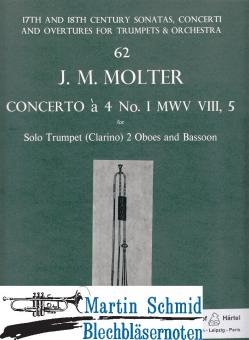 Concerto à 4 Nr. 1 MWV VIII/5 (Trp.2Ob.Fag)  (Musica Rara Antiquarisch) 