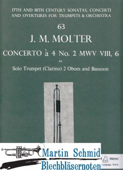 Concerto à 4 Nr. 2 MWV VIII/6 (Trp.2Ob.Fag)  (Musica Rara Antiquarisch) 