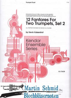 12 Fanfares for Two Trumpets, Set 2 