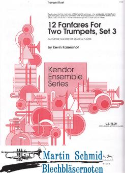 12 Fanfares for Two Trumpets, Set 3 