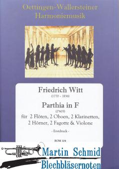 Parthia in F (2Fl.2Ob.2Klar.2Hr.2Fag.Violone) 