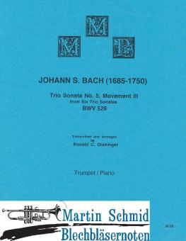 Trio Sonata No. 5, Movement III, BWV 529 