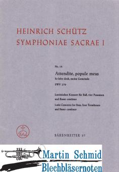 Attendite, popule meus (B.4Pos.Bc) (bärenreiter) 