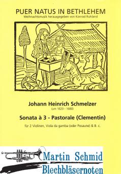 Sonata à 3 - Pastorale (Clementin)(2Vl.Viola da gamba/Pos.Bc) 