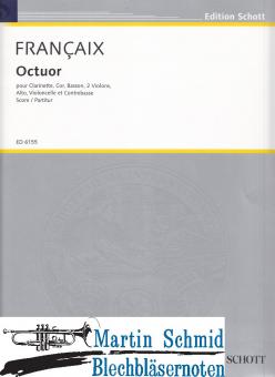 Oktett (Klar.Hr.Fag.Streichquintett) Partitur 