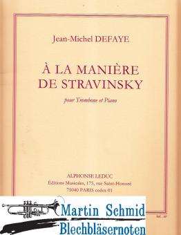 À La Manière De Stravinsky 