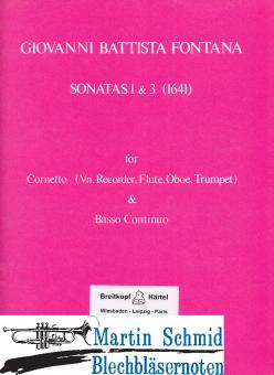 Sonatas 1+3 (Z(Trp).Bc)  (Musica Rara Antiquarisch) 