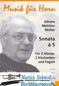 Sonata á 5 (2Hr.2Klar.Fag) 