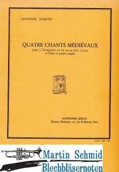 4 Chants médiévaux (220.Klav) Partitur 