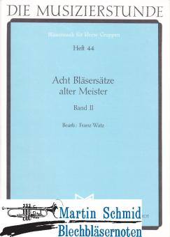 8 Bläsersätze alter Meister Heft 2 