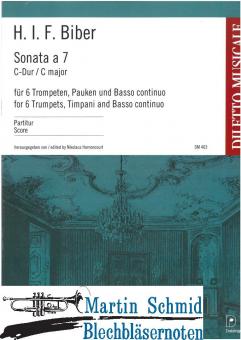 Sonata à 7 (6Trp.Pk.Bc) Partitur 