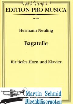 Bagatelle für tiefes Horn und Klavier 