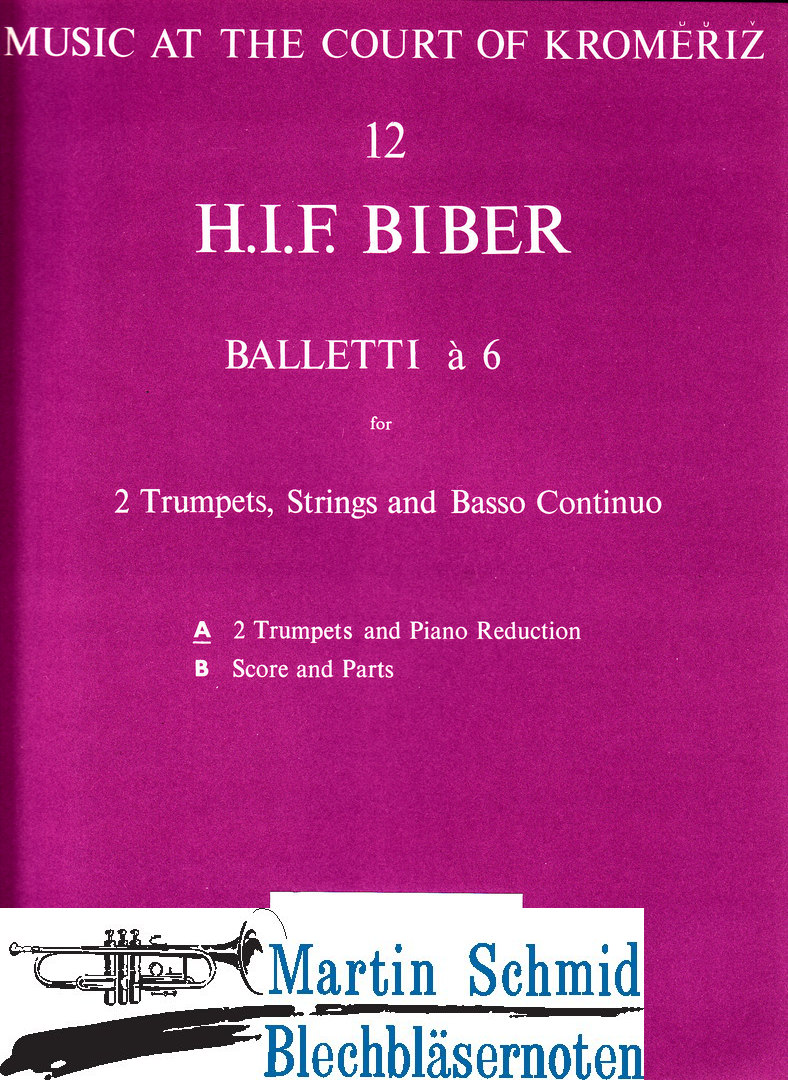 purchase　in　(Musica　Schmid　Antiquarisch)　Balletti　Rara　Blechbläsernoten　C　à　Martin　online